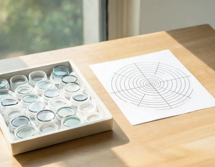 Optical lenses laid out for application review